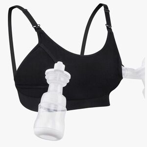 Black Hands-Free Pumping Bra